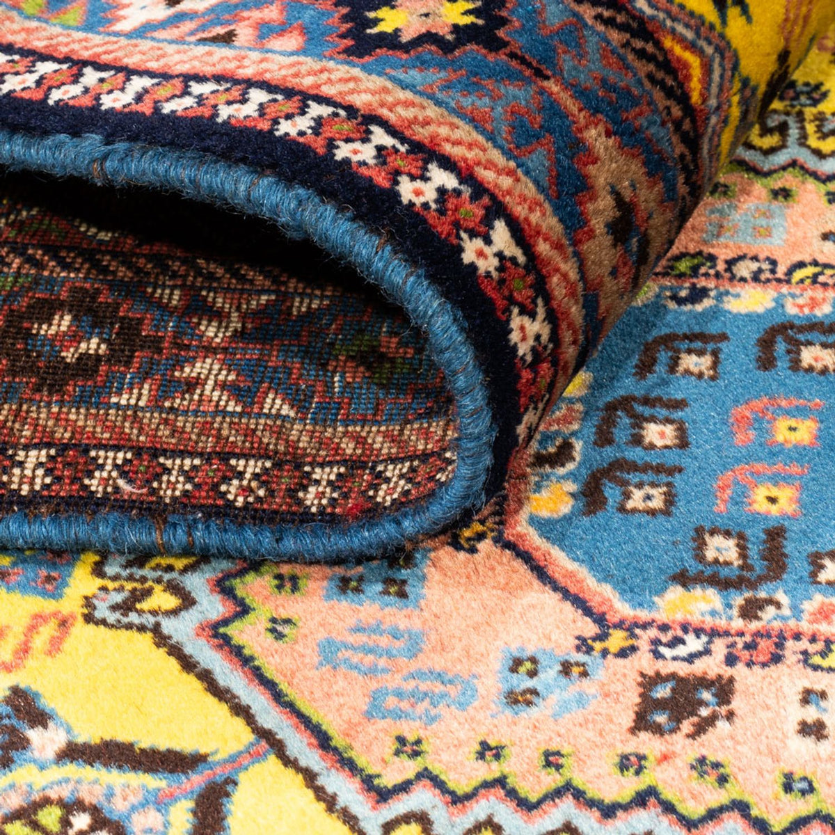 Tapis de couloir Tapis persan - Nomadic - 287 x 80 cm - jaune