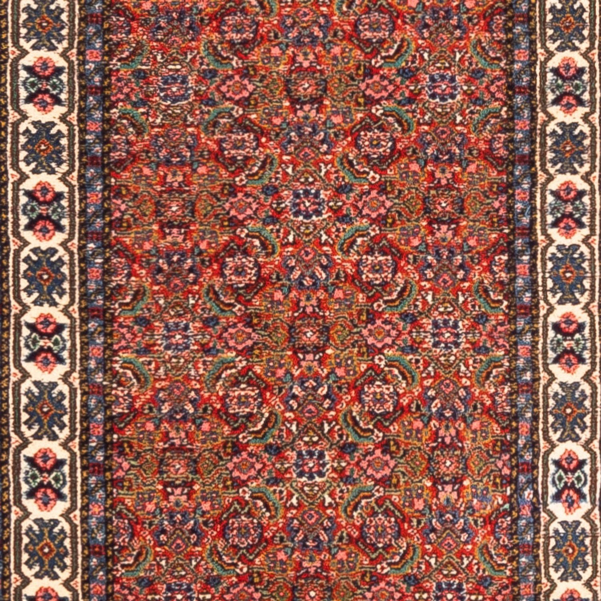 Tapis de couloir Tapis persan - Tabriz - 330 x 70 cm - rouge
