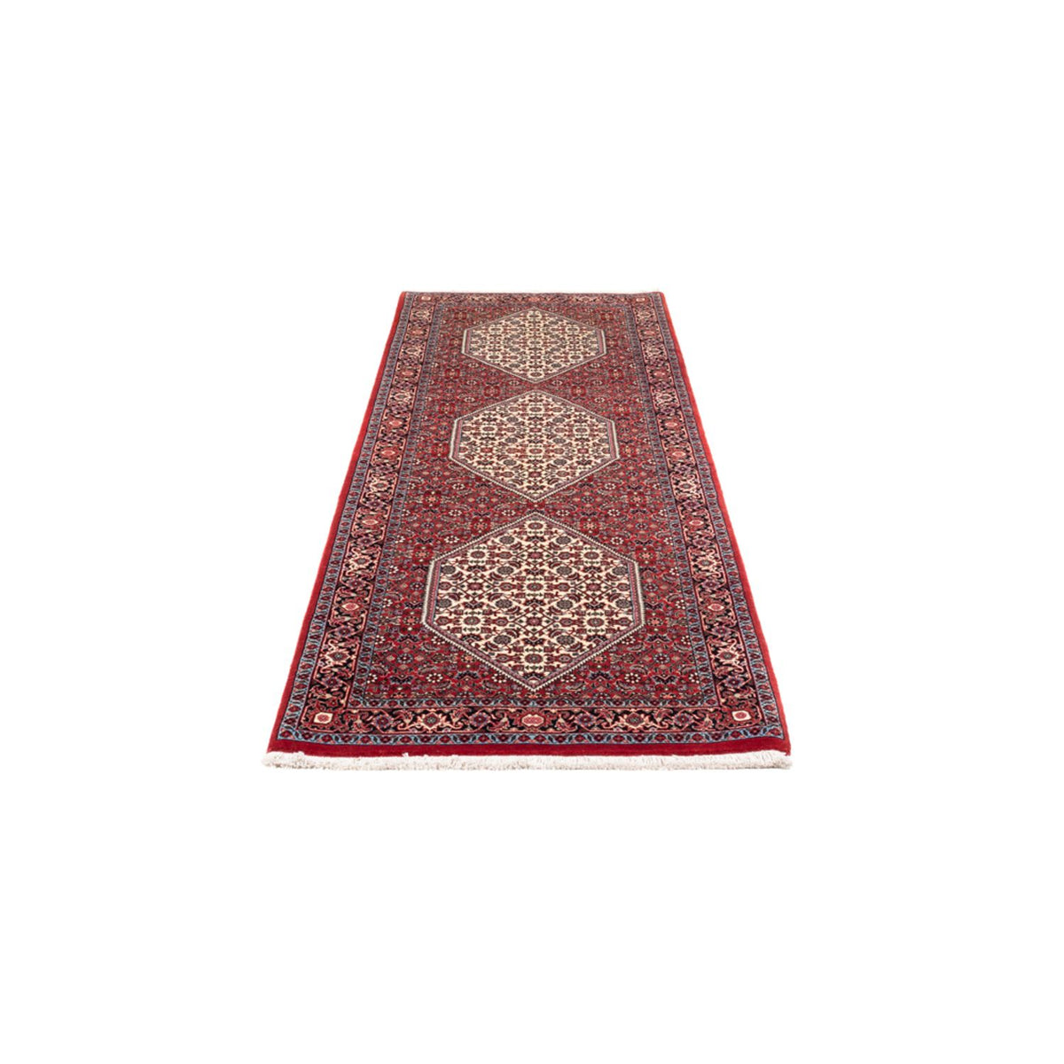 Tapis de couloir Tapis persan - Bidjar - 228 x 78 cm - crème