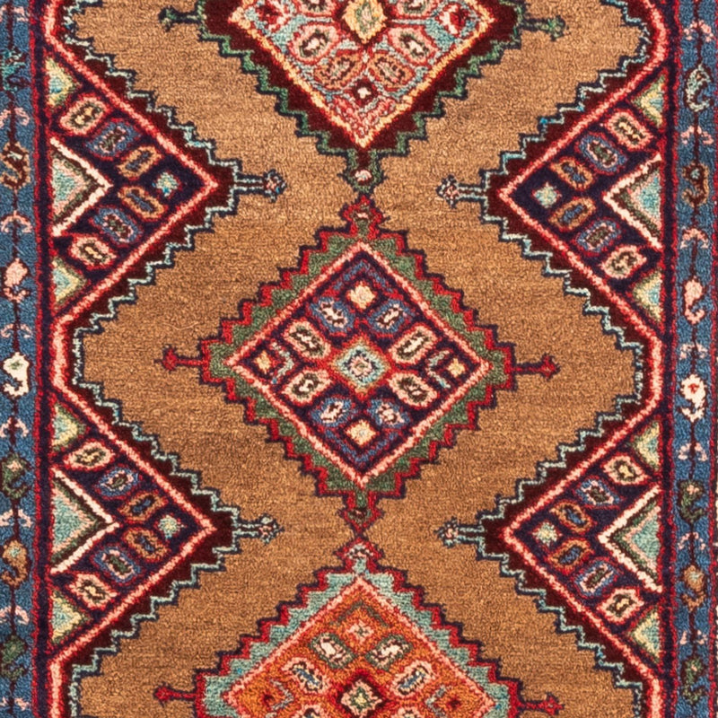 Tapis de couloir Tapis persan - Nomadic - 298 x 86 cm - marron