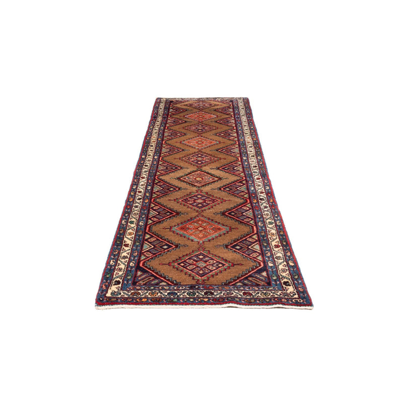 Tapis de couloir Tapis persan - Nomadic - 298 x 86 cm - marron