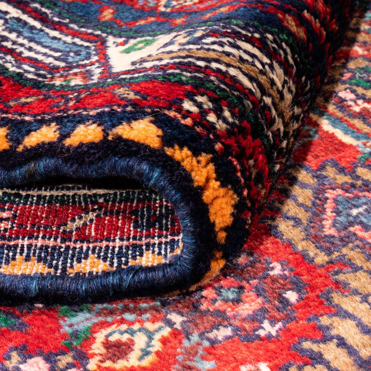 Tapis de couloir Tapis persan - Nomadic - 313 x 83 cm - rouge