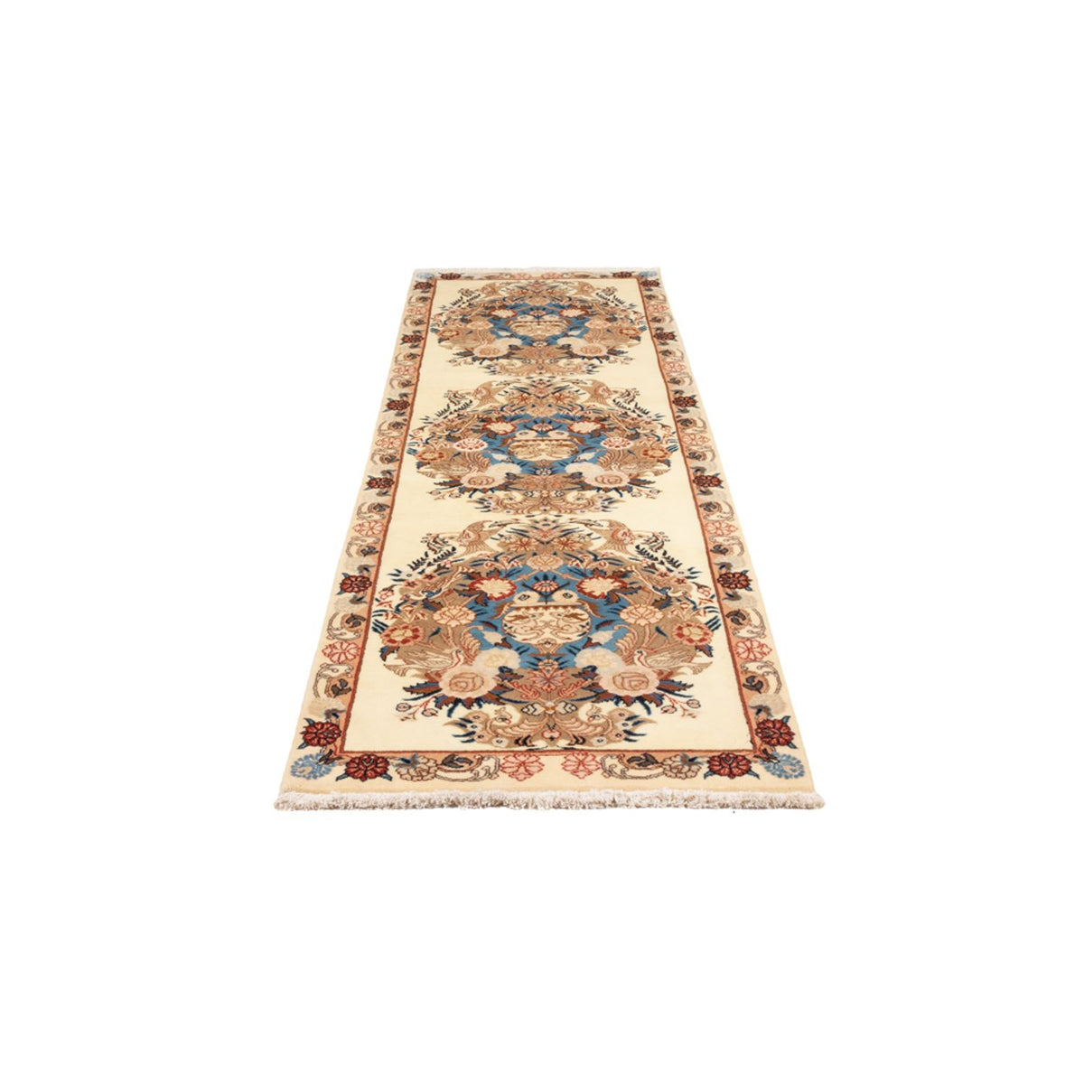 Tapis de couloir Tapis persan - Classique - 290 x 78 cm - crème