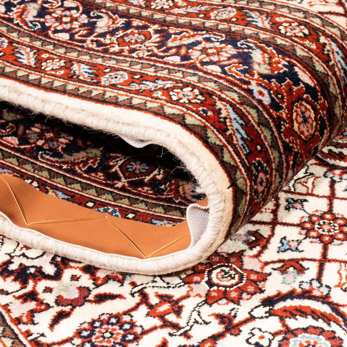 Tapis de couloir Tapis persan - Bidjar - 300 x 80 cm - crème