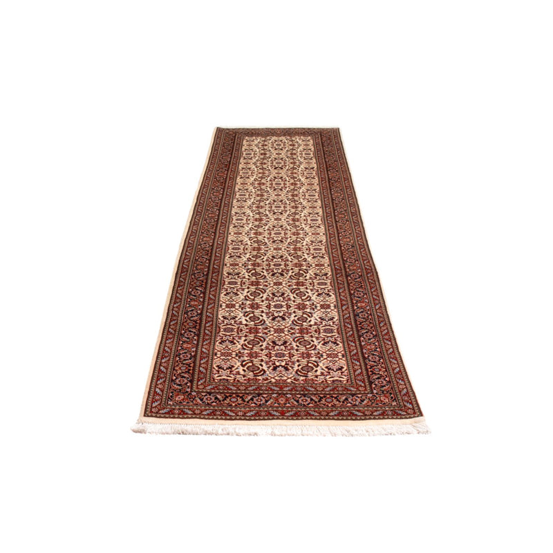 Tapis de couloir Tapis persan - Bidjar - 300 x 80 cm - crème