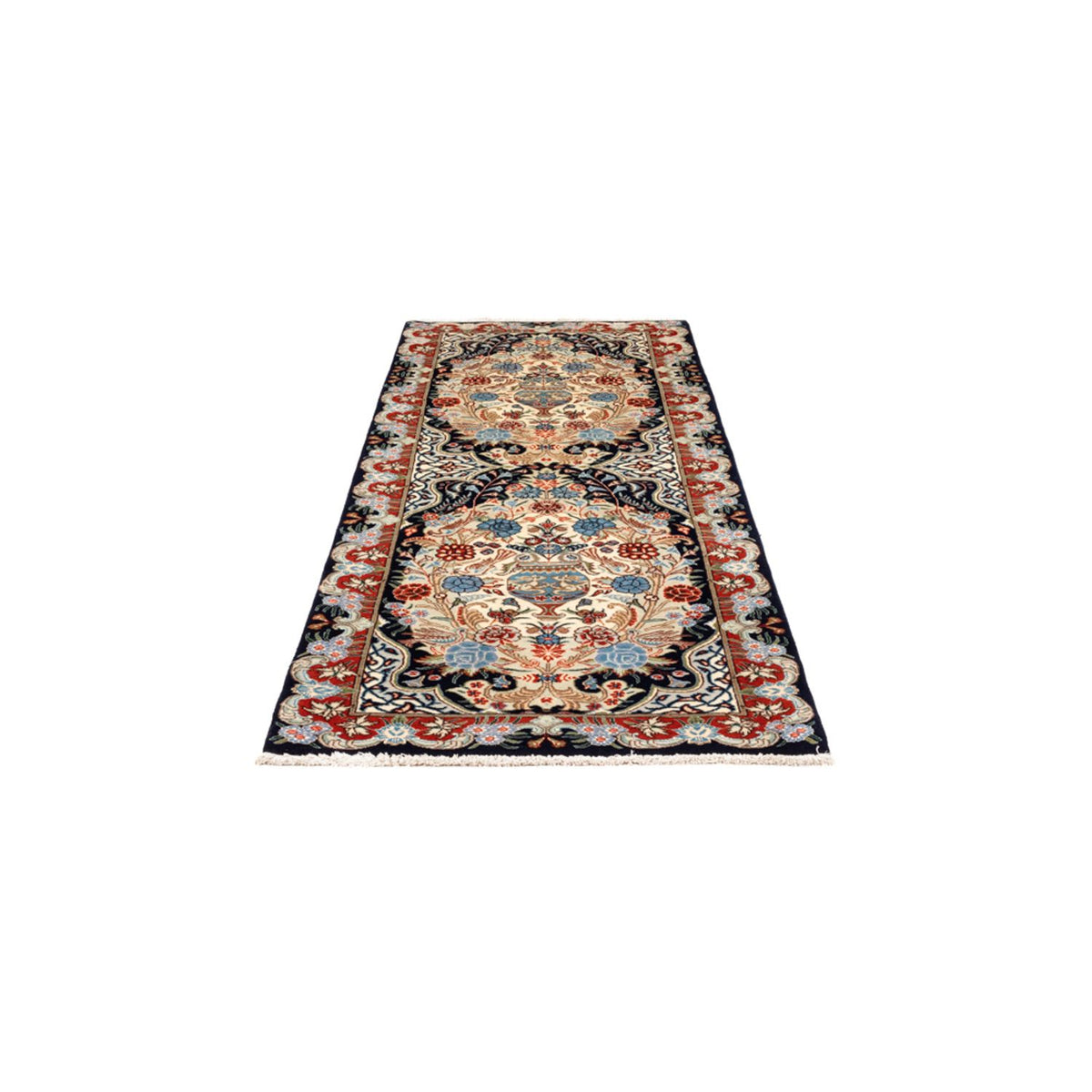Tapis de couloir Tapis persan - Classique - 245 x 90 cm - bleu foncé