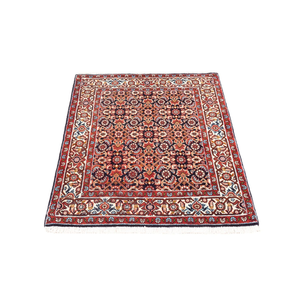 Tapis persan - Bidjar - 100 x 66 cm - bleu foncé