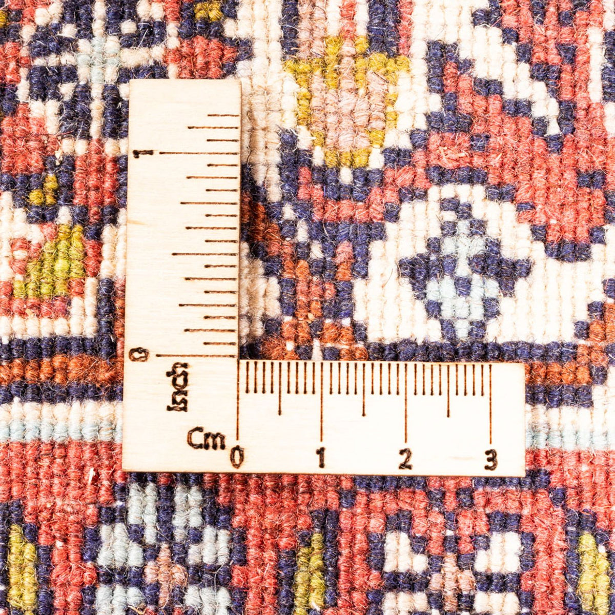 Tapis persan - Bidjar - 100 x 66 cm - bleu foncé
