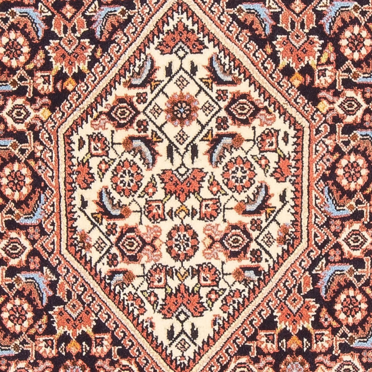 Tapis persan - Bidjar - 136 x 83 cm - bleu foncé