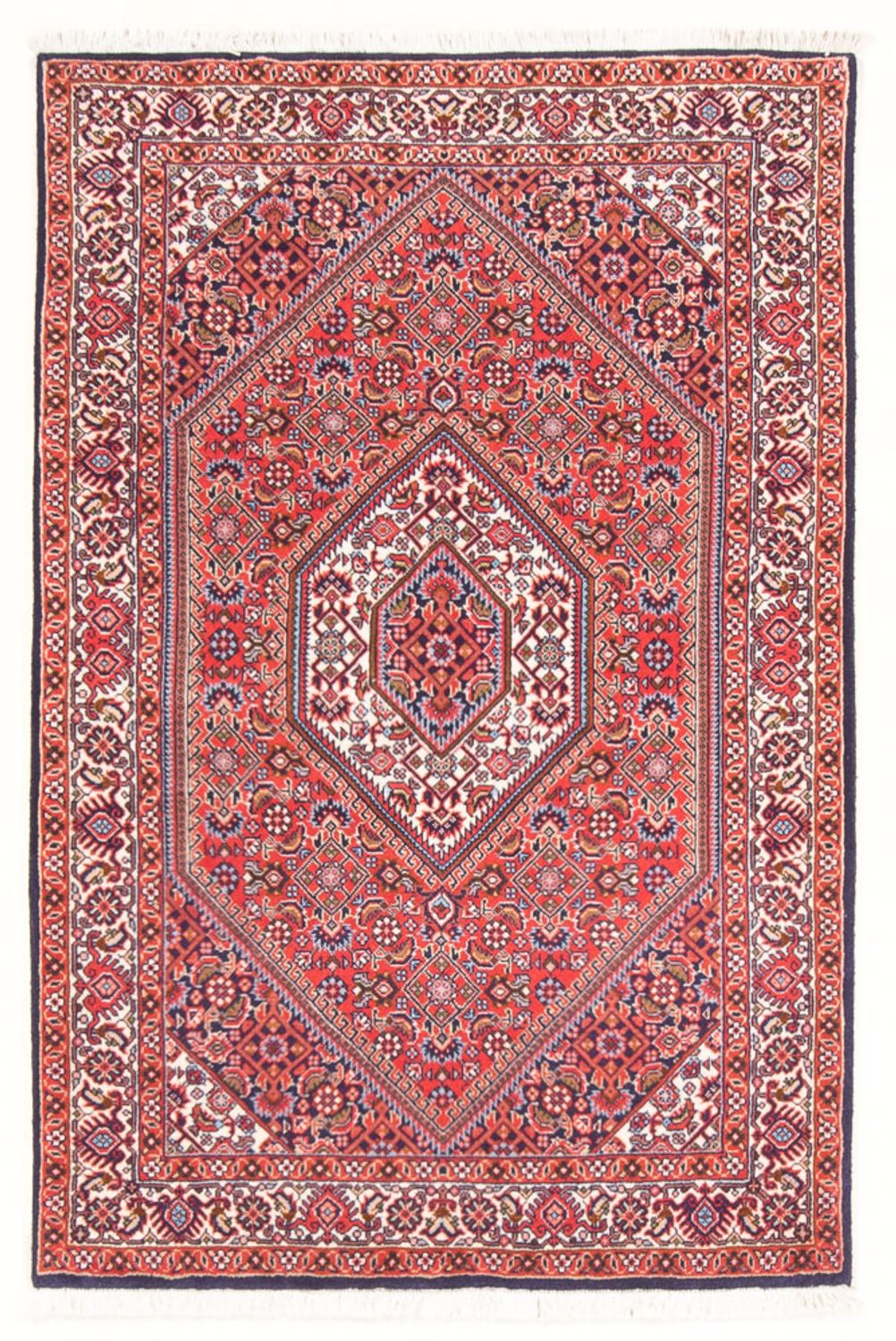 Tapis persan - Bidjar - 130 x 86 cm - rouge