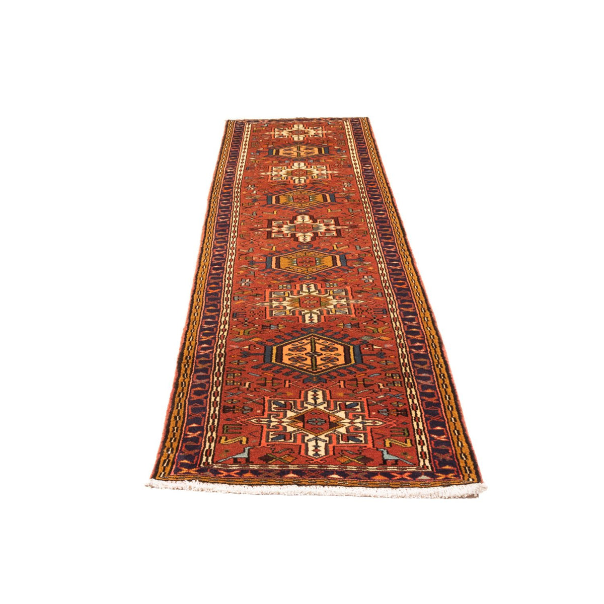 Tapis de couloir Tapis persan - Nomadic - 296 x 72 cm - rouge