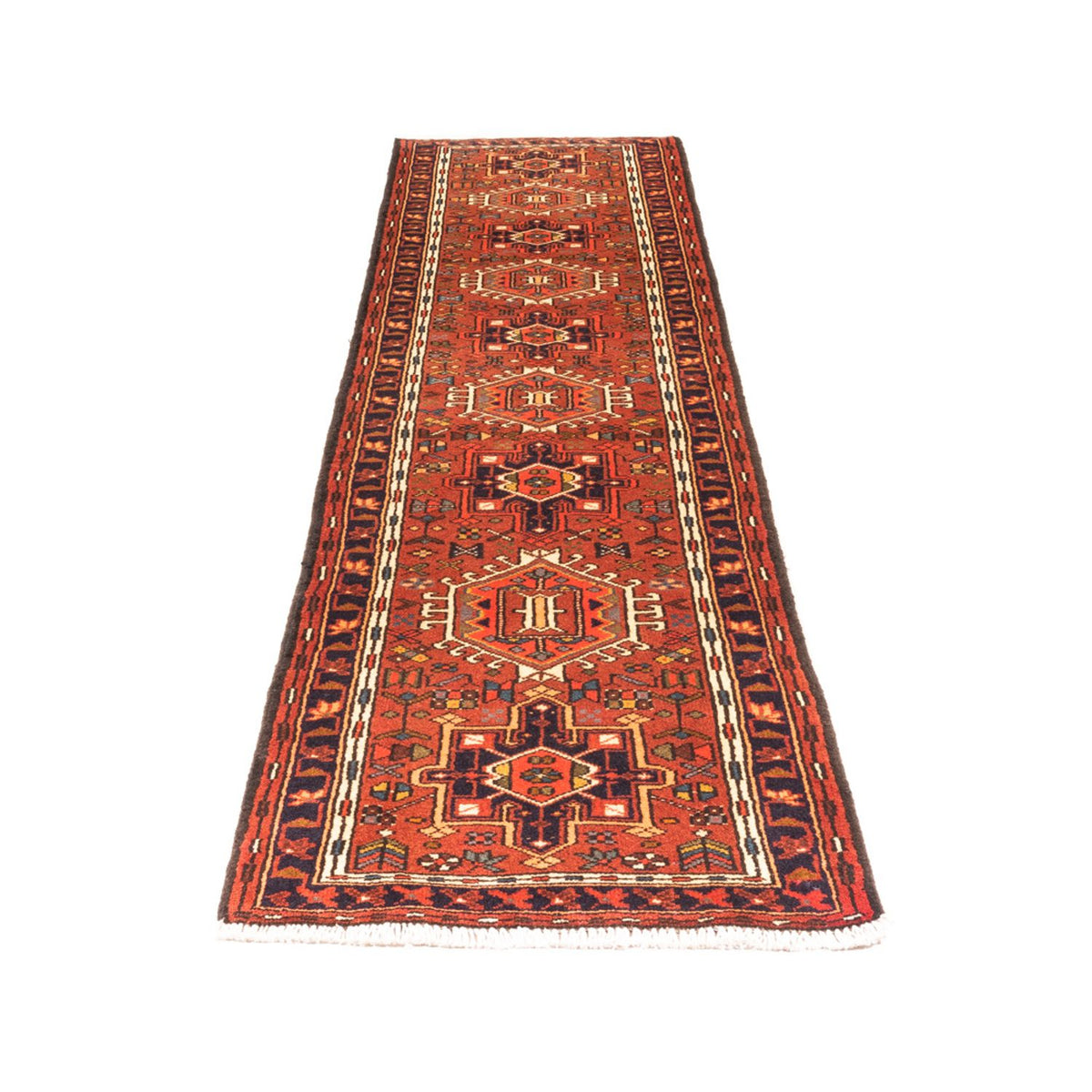 Tapis de couloir Tapis persan - Nomadic - 285 x 69 cm - rouge
