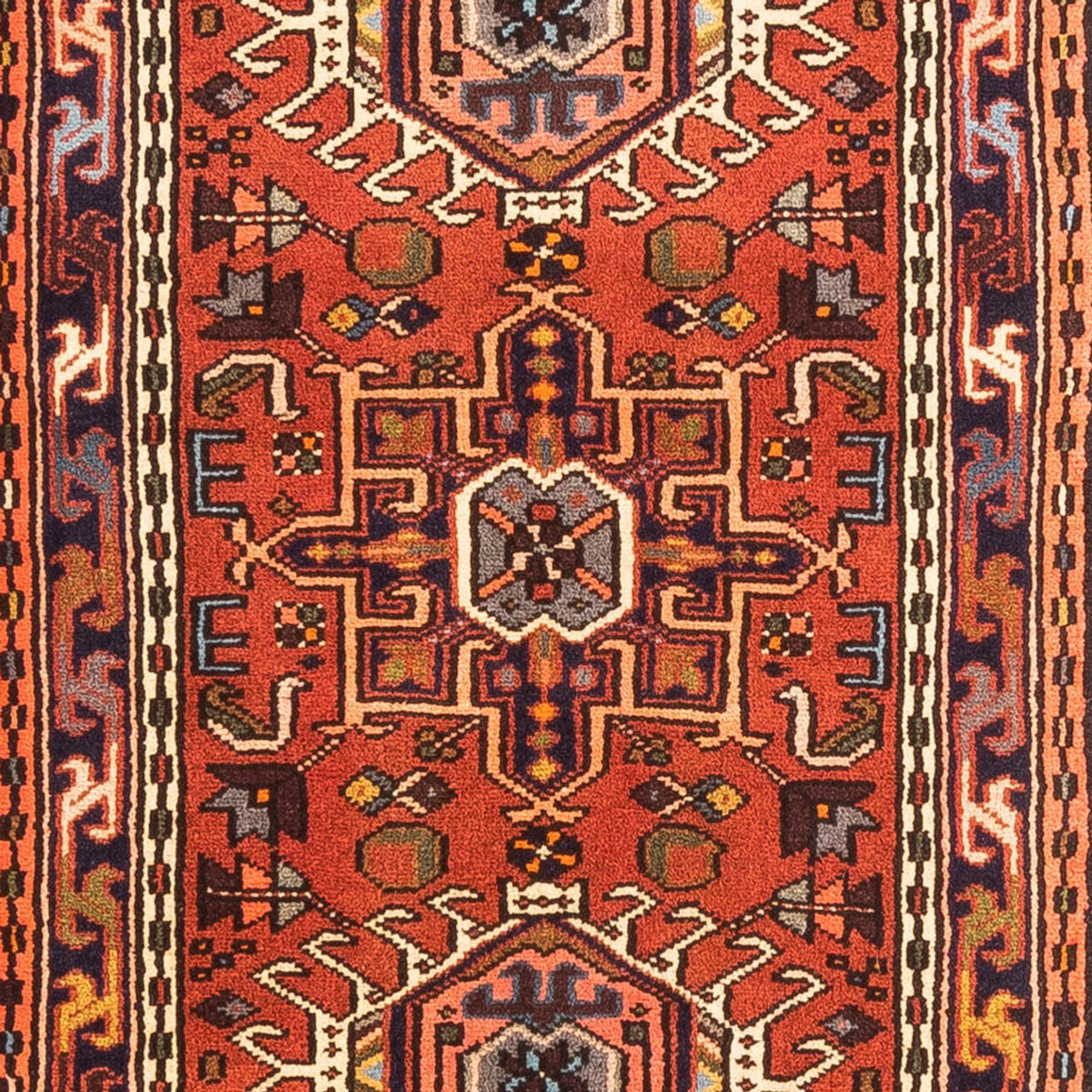 Tapis de couloir Tapis persan - Nomadic - 282 x 70 cm - rouge