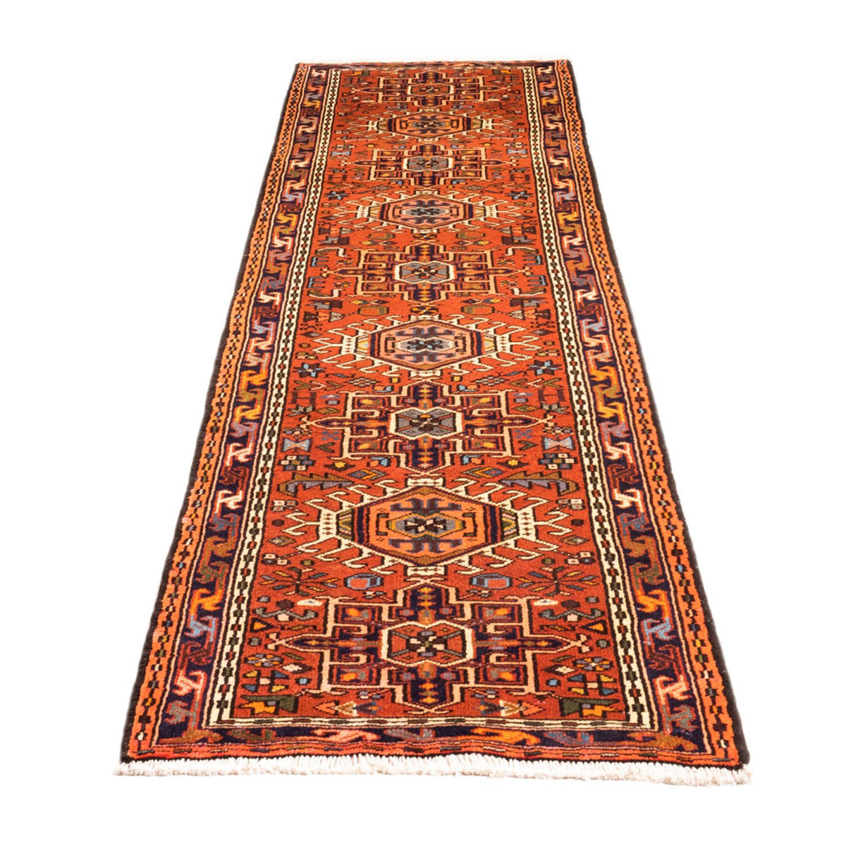 Tapis de couloir Tapis persan - Nomadic - 282 x 70 cm - rouge