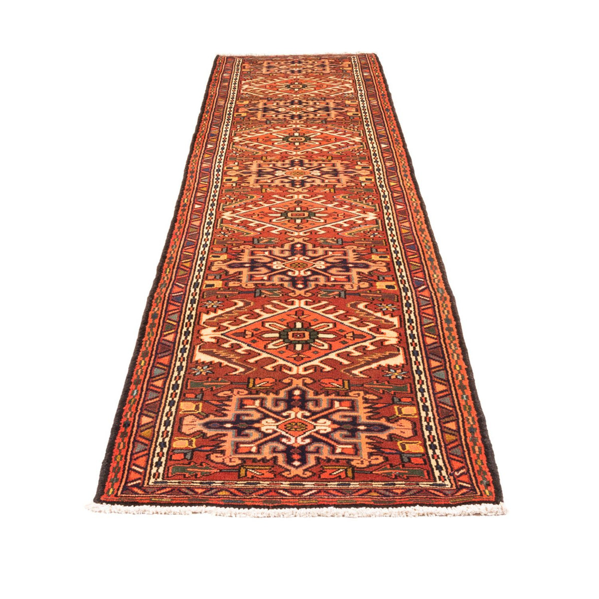 Tapis de couloir Tapis persan - Nomadic - 315 x 74 cm - rouge