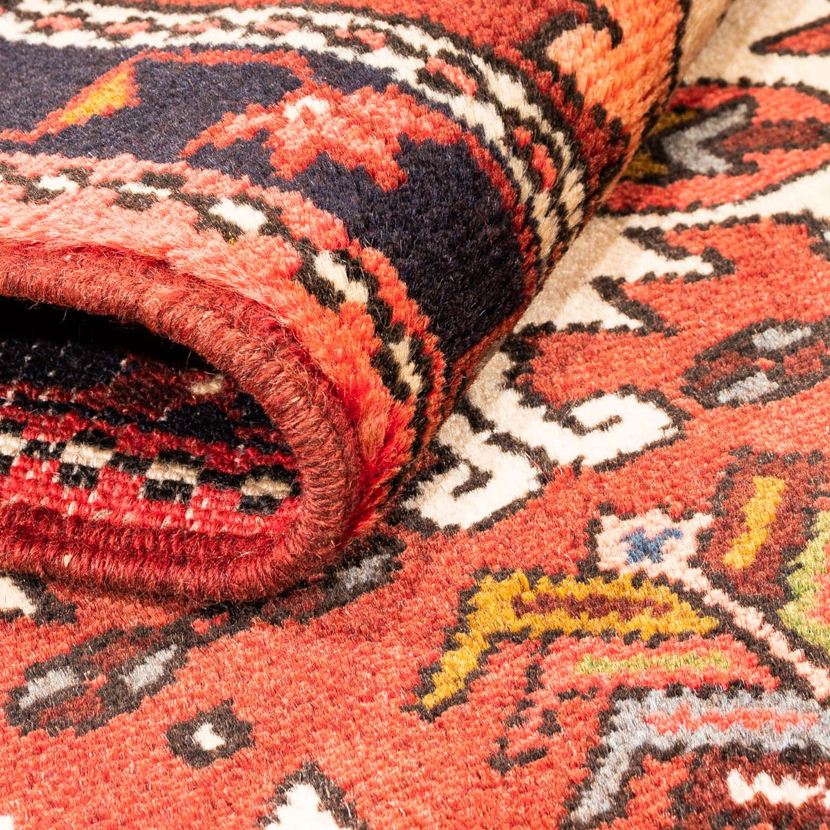 Tapis de couloir Tapis persan - Nomadic - 275 x 70 cm - rouge