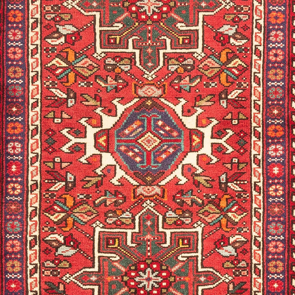 Tapis de couloir Tapis persan - Nomadic - 257 x 72 cm - rouge