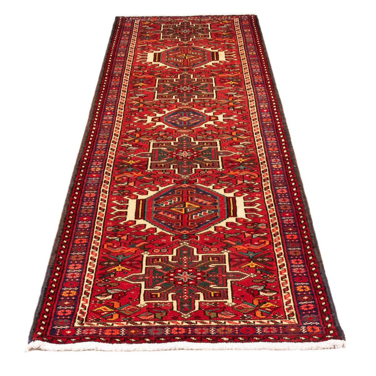 Tapis de couloir Tapis persan - Nomadic - 257 x 72 cm - rouge