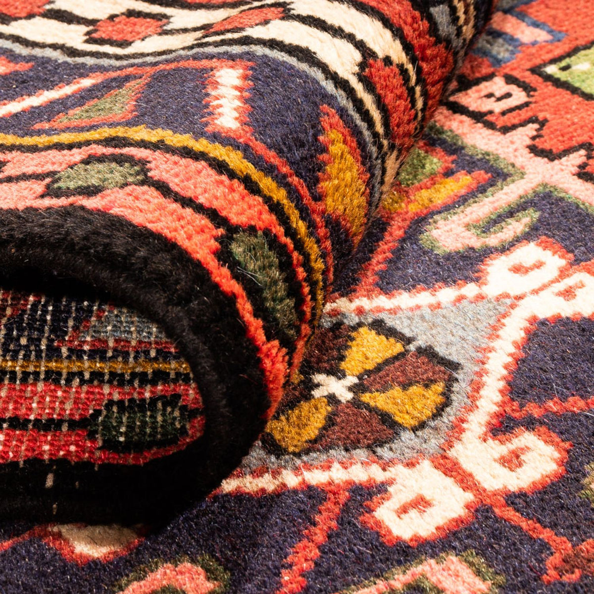 Tapis de couloir Tapis persan - Nomadic - 288 x 76 cm - rouge