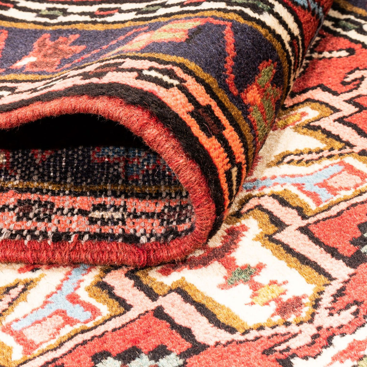 Tapis de couloir Tapis persan - Nomadic - 286 x 73 cm - rouge