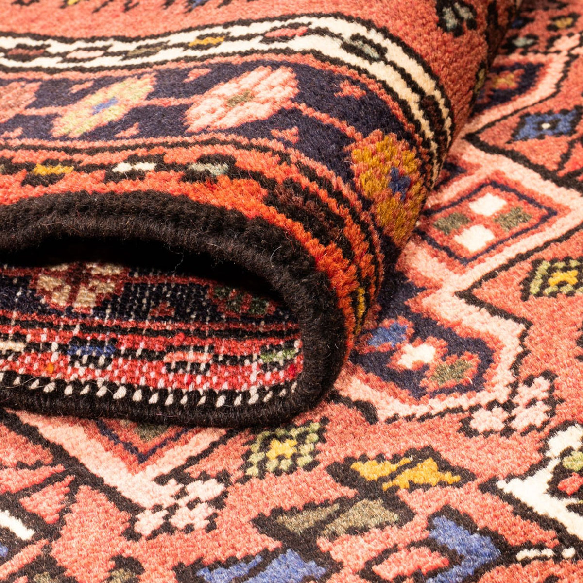 Tapis de couloir Tapis persan - Nomadic - 290 x 79 cm - rouge