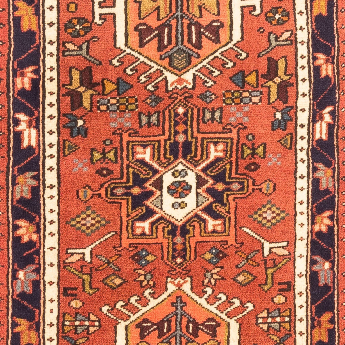 Tapis de couloir Tapis persan - Nomadic - 308 x 72 cm - rouge