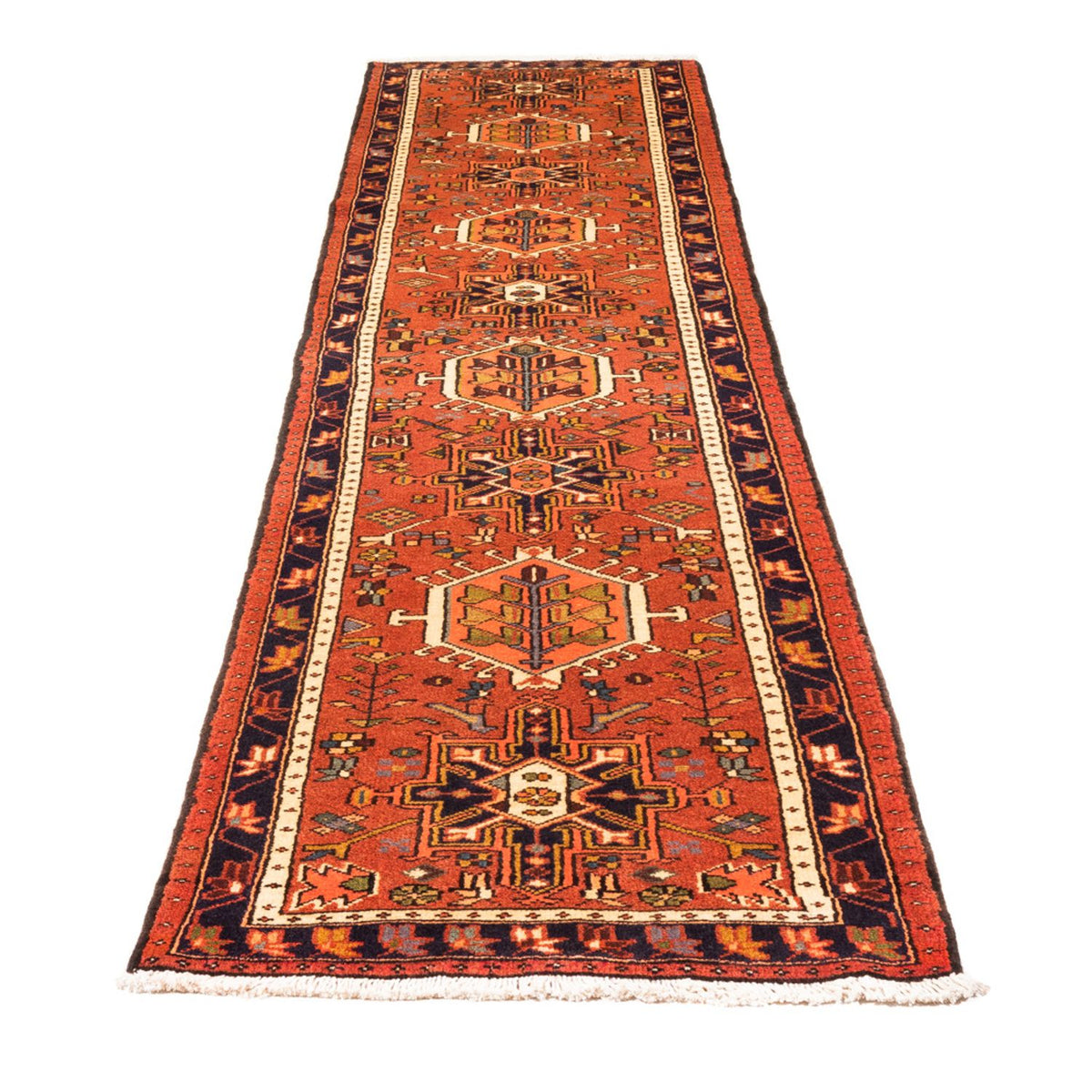 Tapis de couloir Tapis persan - Nomadic - 308 x 72 cm - rouge