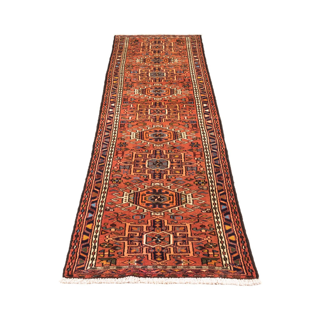 Tapis de couloir Tapis persan - Nomadic - 276 x 86 cm - rouge