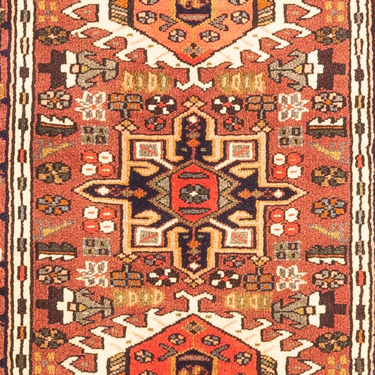 Tapis de couloir Tapis persan - Nomadic - 288 x 75 cm - rouge