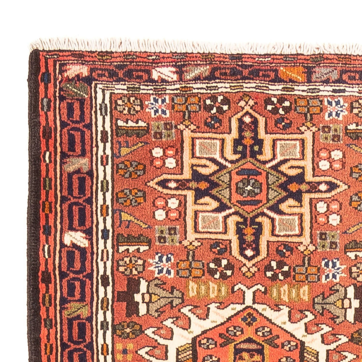 Tapis de couloir Tapis persan - Nomadic - 288 x 75 cm - rouge