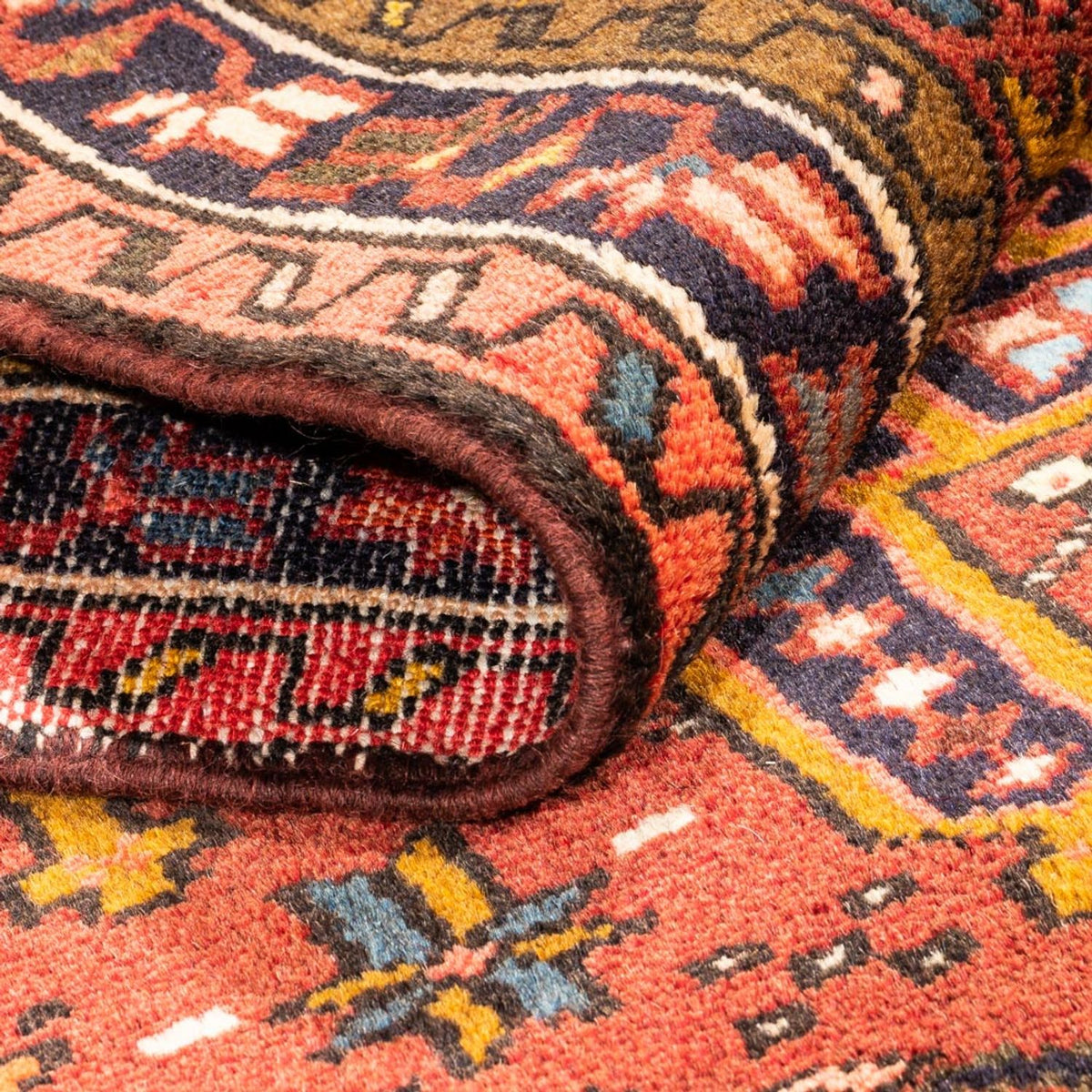 Tapis de couloir Tapis persan - Nomadic - 283 x 72 cm - rouge