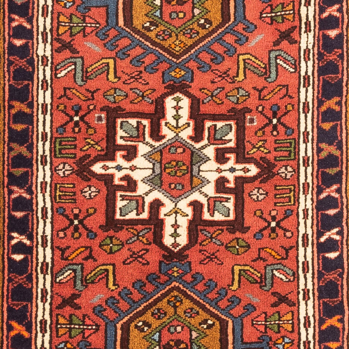 Tapis de couloir Tapis persan - Nomadic - 308 x 71 cm - rouge