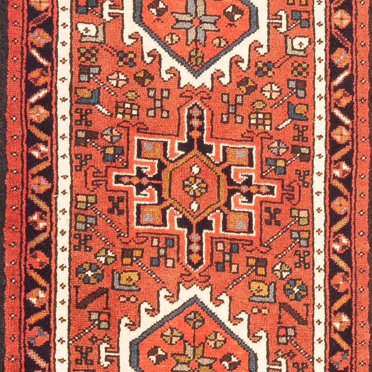 Tapis de couloir Tapis persan - Nomadic - 293 x 72 cm - rouge