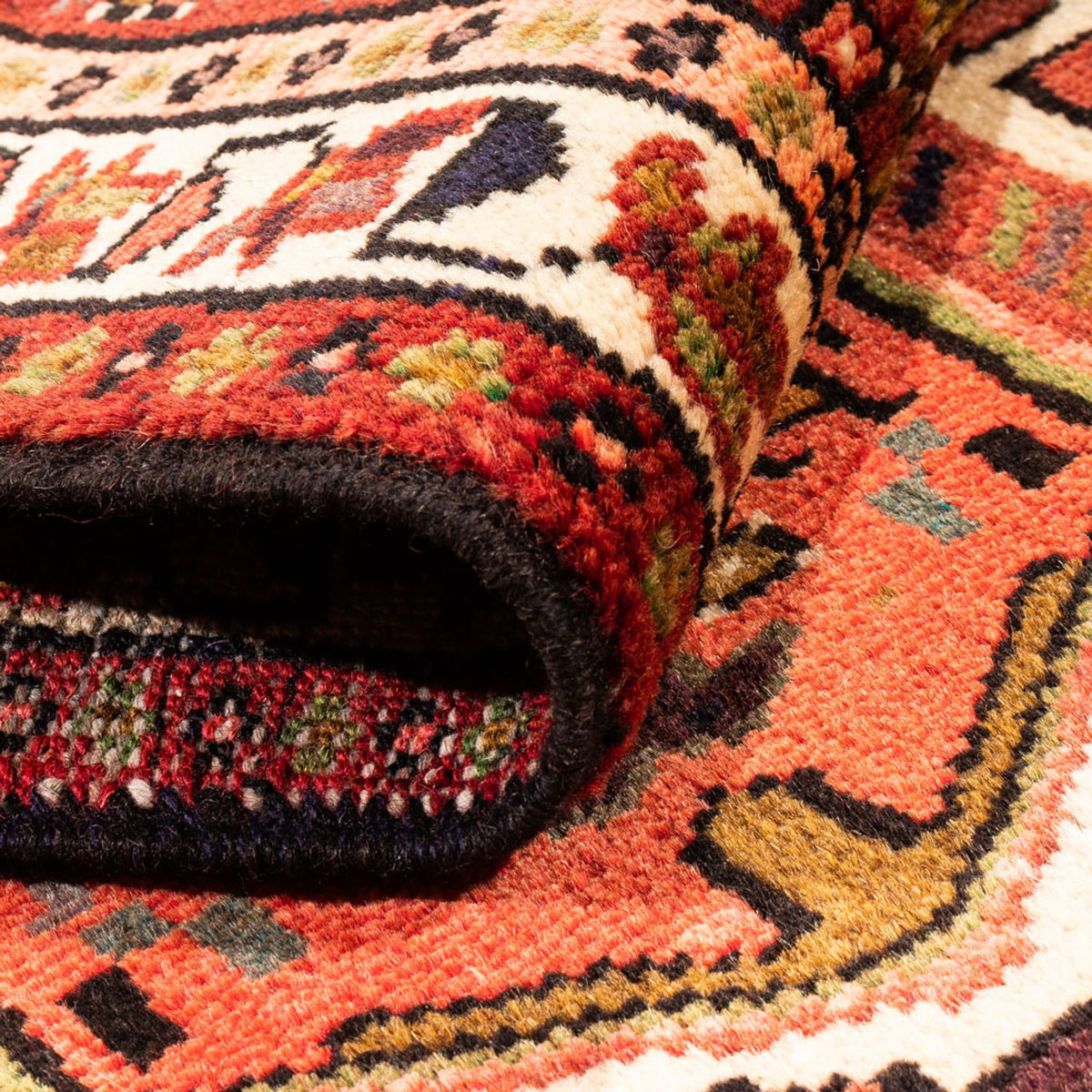 Tapis de couloir Tapis persan - Nomadic - 293 x 71 cm - rouge