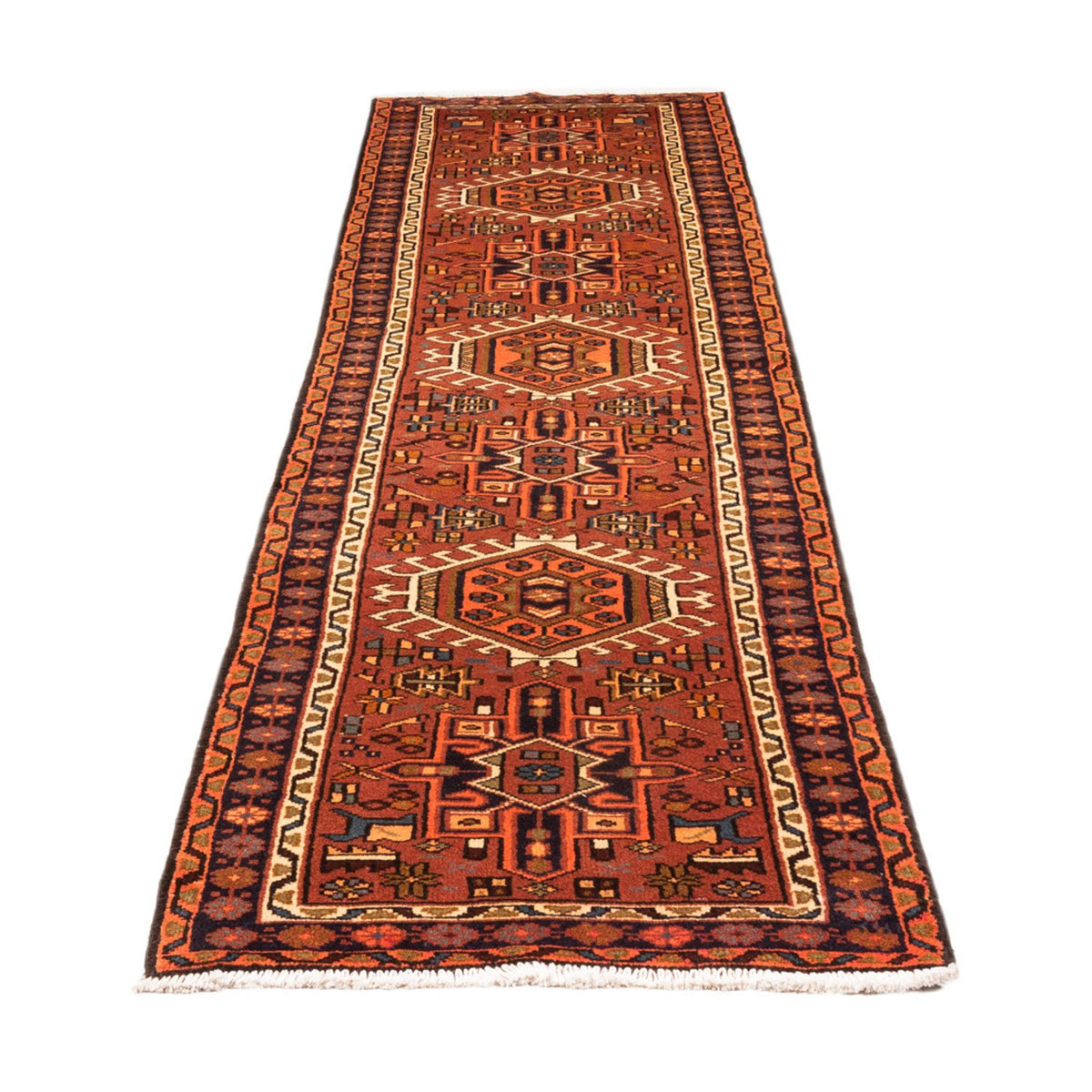 Tapis de couloir Tapis persan - Nomadic - 287 x 72 cm - rouge