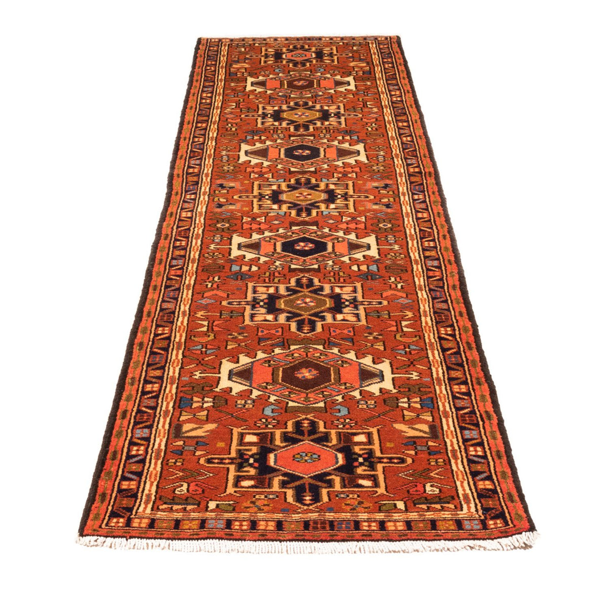 Tapis de couloir Tapis persan - Nomadic - 283 x 70 cm - rouge