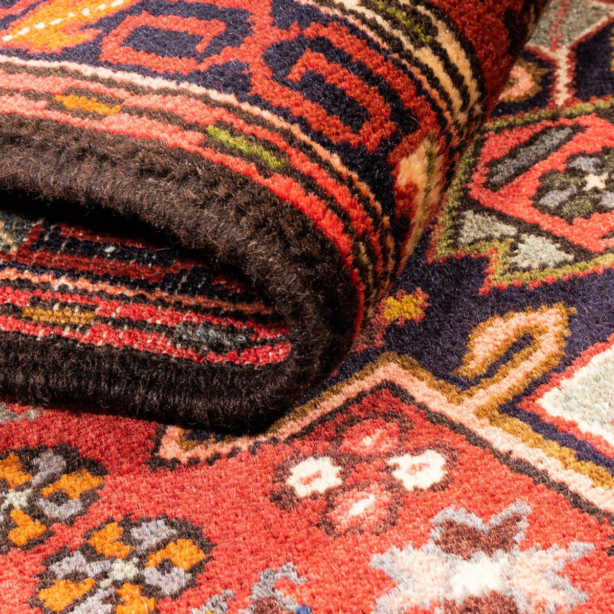 Tapis de couloir Tapis persan - Nomadic - 298 x 73 cm - rouge