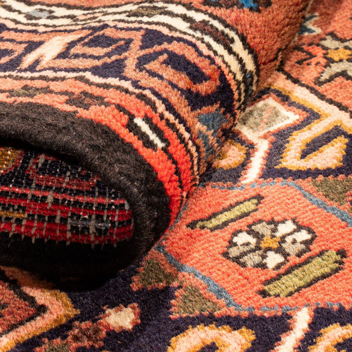 Tapis de couloir Tapis persan - Nomadic - 294 x 76 cm - rouge