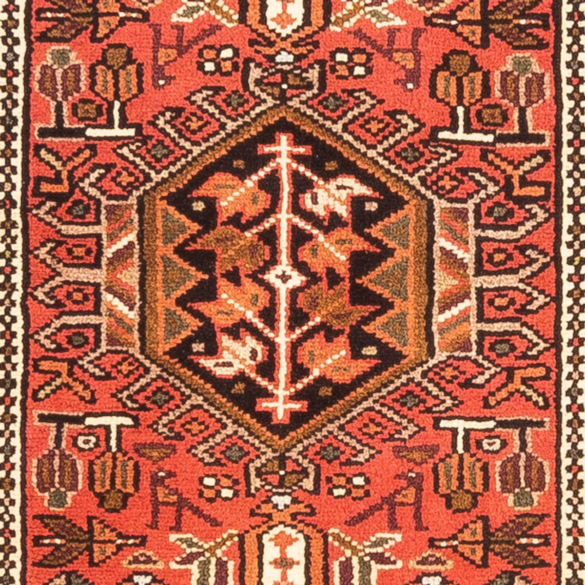 Tapis de couloir Tapis persan - Nomadic - 276 x 65 cm - rouge
