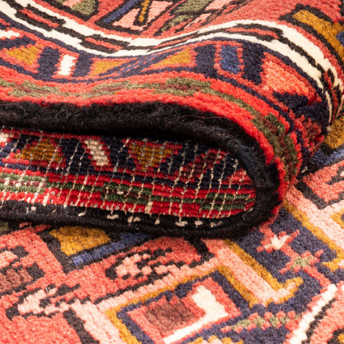 Tapis de couloir Tapis persan - Nomadic - 296 x 75 cm - rouge