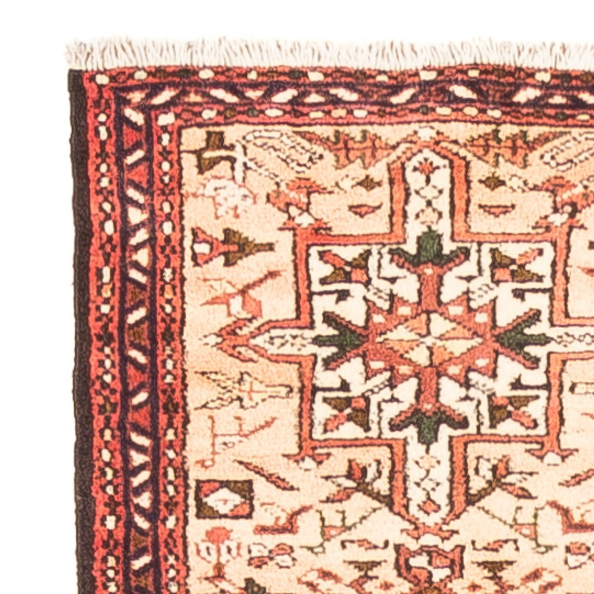 Tapis de couloir Tapis persan - Nomadic - 322 x 58 cm - crème