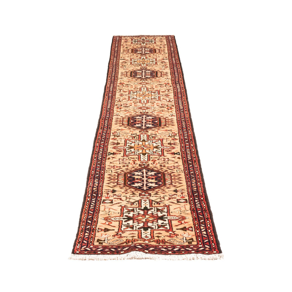 Tapis de couloir Tapis persan - Nomadic - 322 x 58 cm - crème