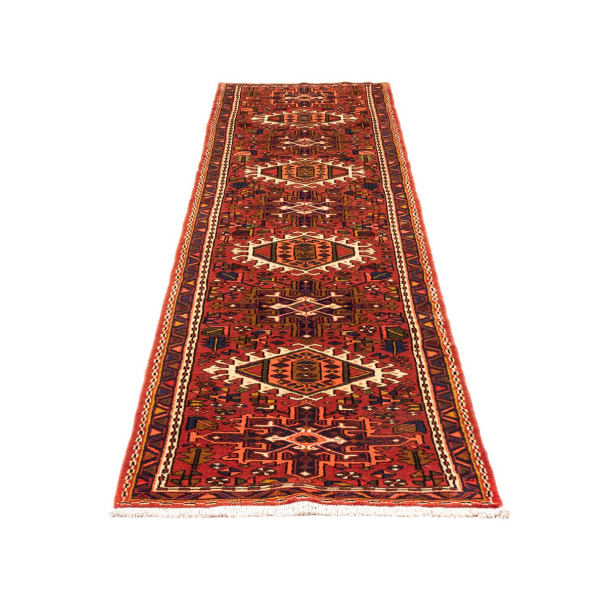 Tapis de couloir Tapis persan - Nomadic - 280 x 71 cm - rouge