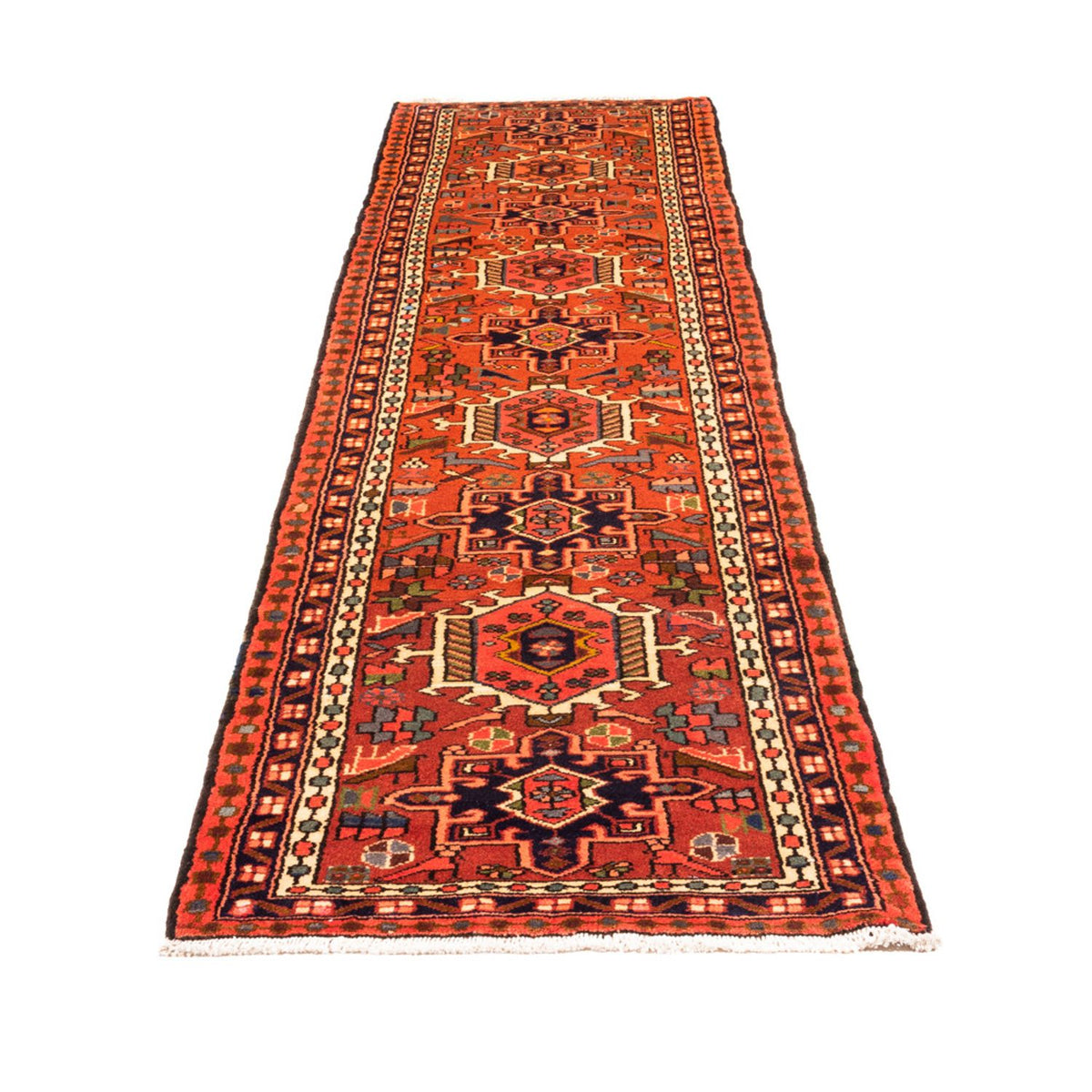 Tapis de couloir Tapis persan - Nomadic - 292 x 72 cm - rouge
