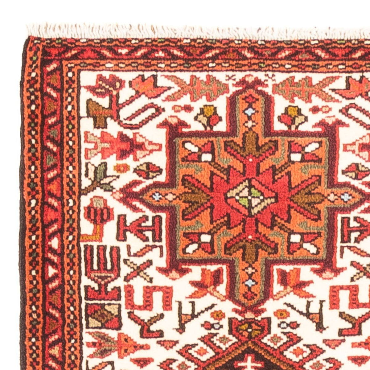 Tapis de couloir Tapis persan - Nomadic - 468 x 74 cm - crème