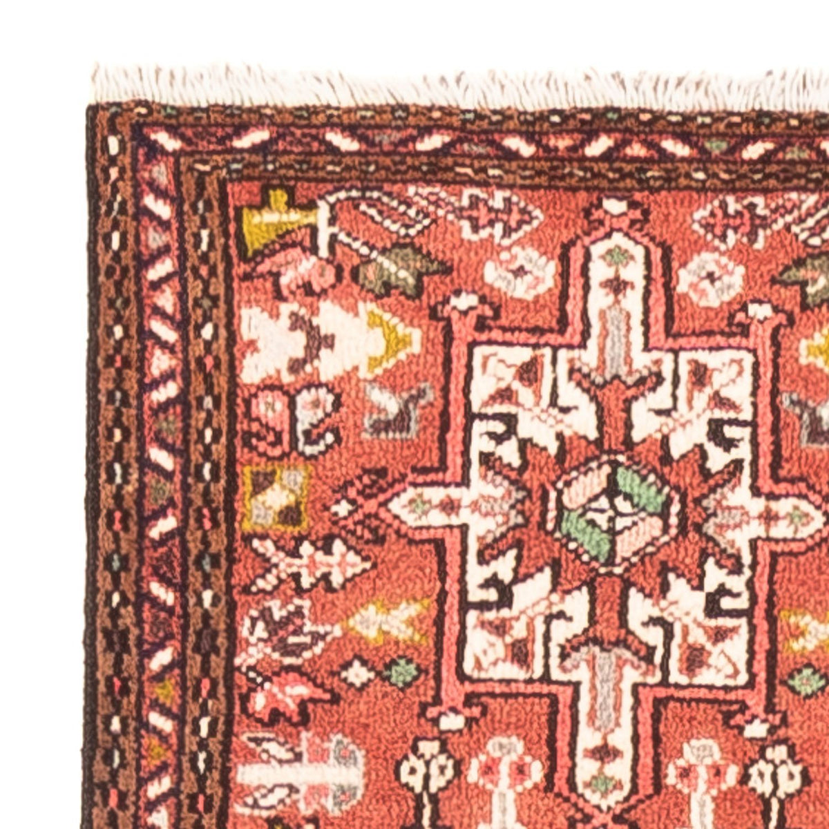 Tapis de couloir Tapis persan - Nomadic - 393 x 62 cm - rouge