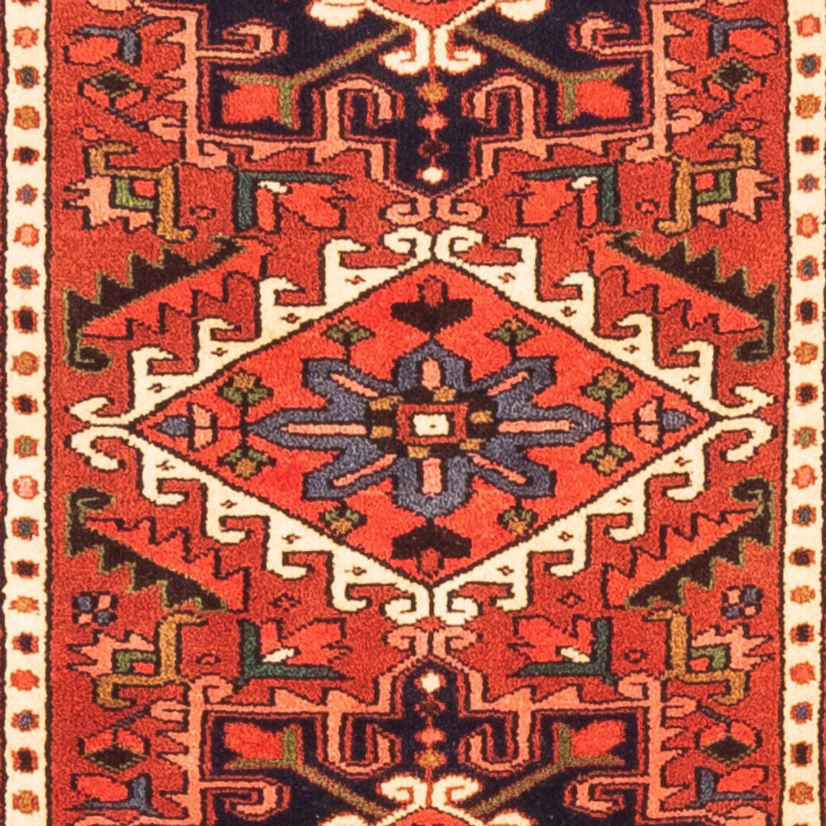 Tapis de couloir Tapis persan - Nomadic - 202 x 70 cm - rouge