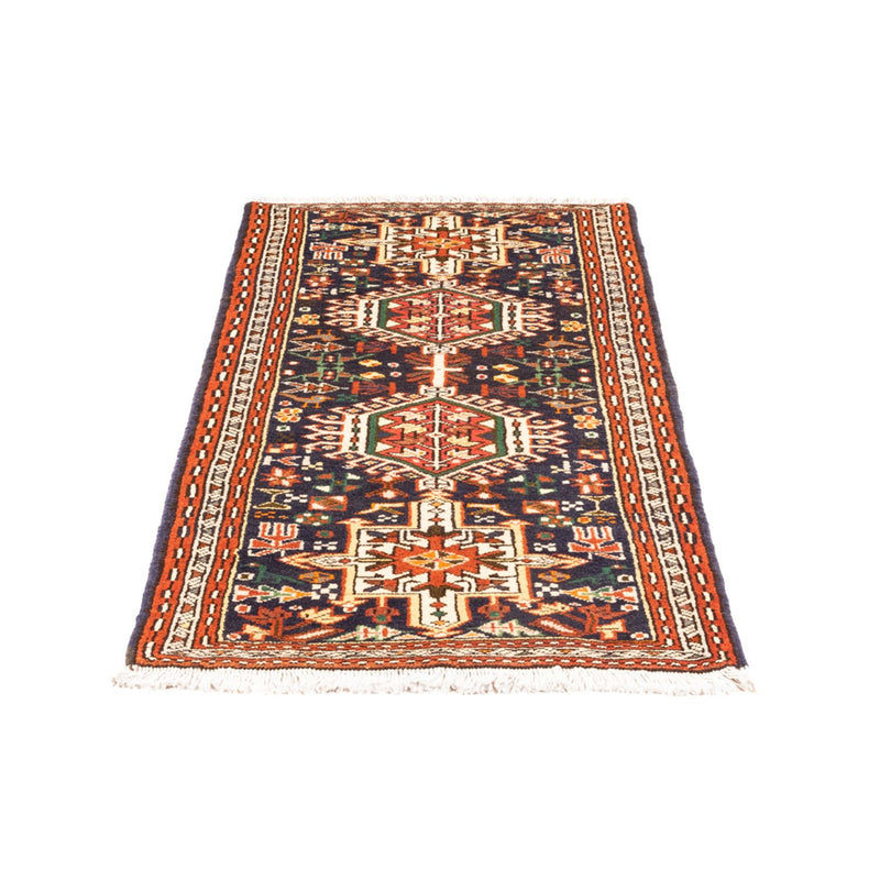 Tapis persan - Nomadic - 146 x 70 cm - bleu foncé