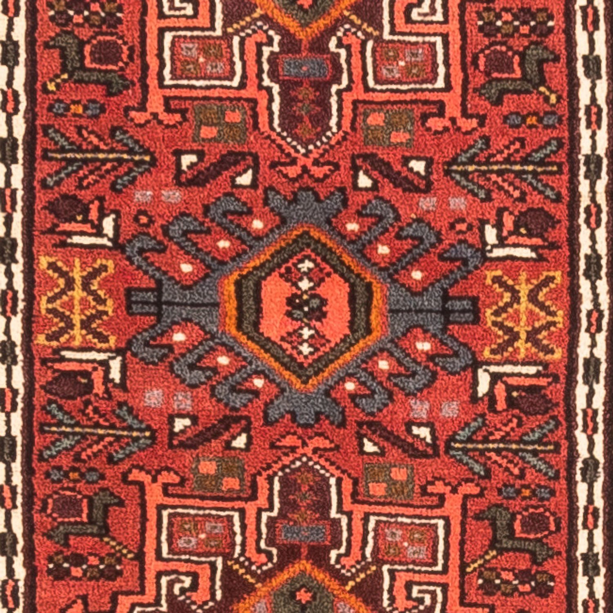 Tapis de couloir Tapis persan - Nomadic - 207 x 61 cm - rouge