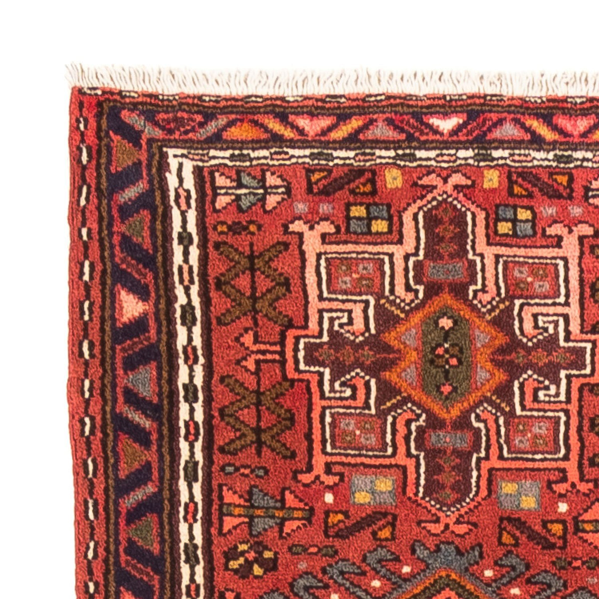 Tapis de couloir Tapis persan - Nomadic - 207 x 61 cm - rouge